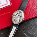 Swiss Copy Cartier Mini Baignoire Sapphire Steel Diamond-set Watch for Women